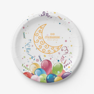 Eid mubarak paper plates