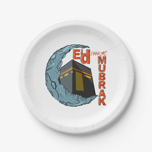 Eid mubarak paper plates (Front)