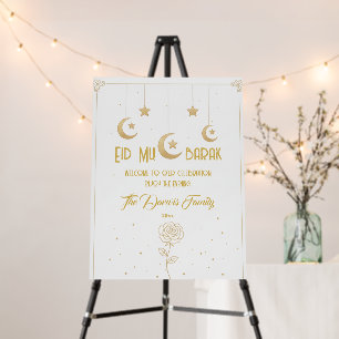 Eid Mubarak Party Welcome Sign,Celebrate Al-Fitr  Foam Board