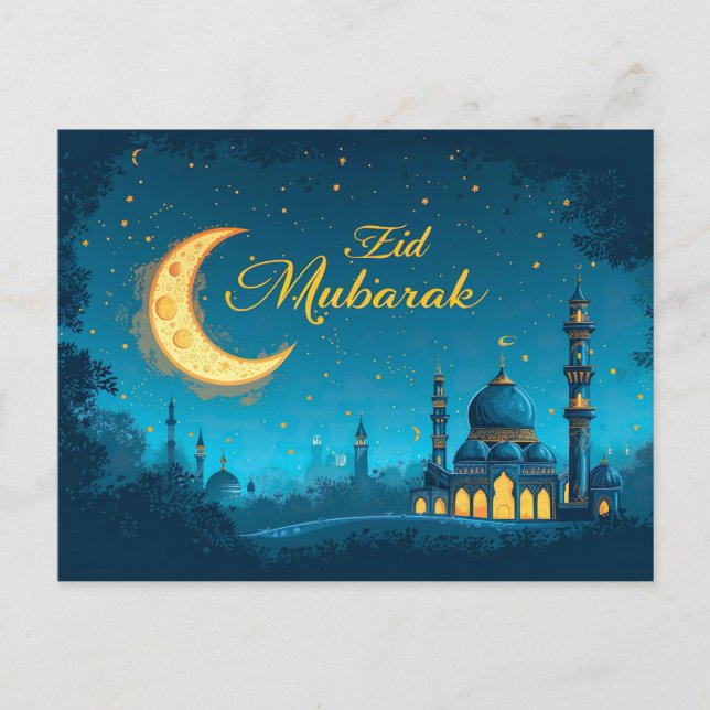 Eid Mubarak Postcard (Front)
