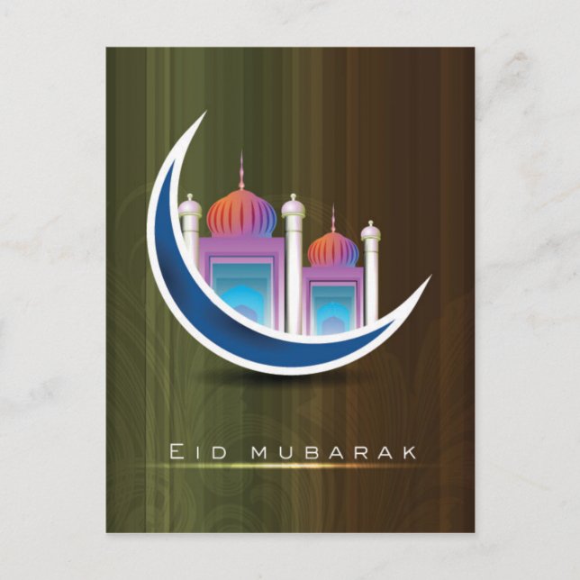 Eid mubarak postcard (Front)