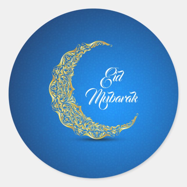 Eid Mubarak / Ramadan Classic Round Sticker (Front)