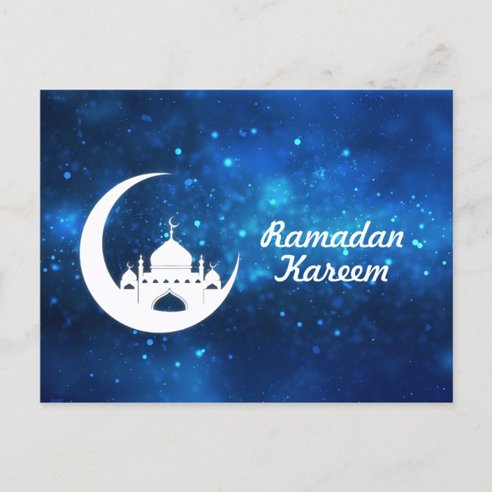 Eid Mubarak Ramadan Greetings Customize Holiday Postcard Zazzle Com