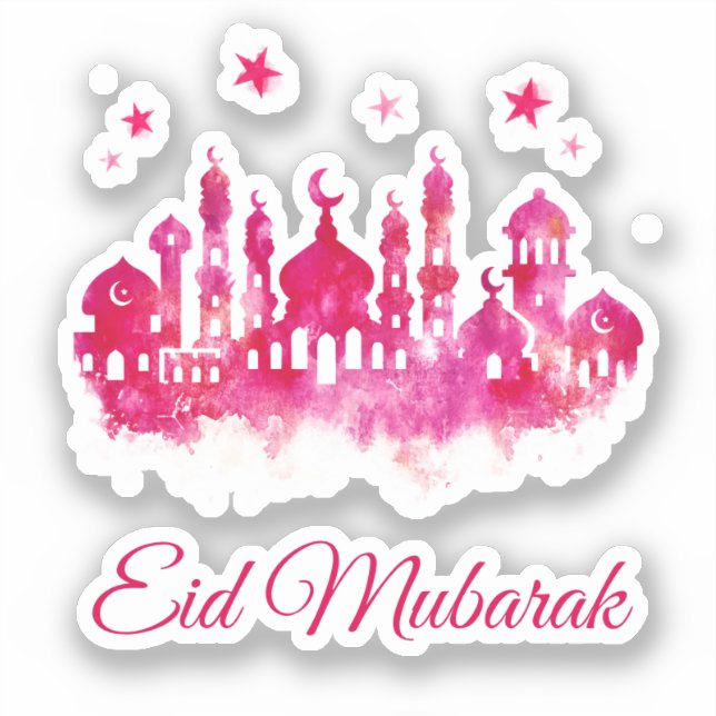 Eid Mubarak  Sticker (Front)