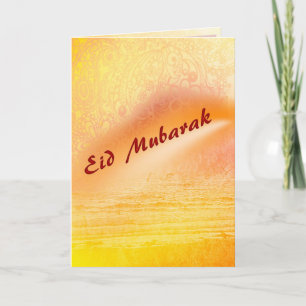 Eid Mubarak - Sunset Holiday Card