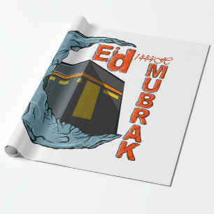 Eid mubarak wrapping paper