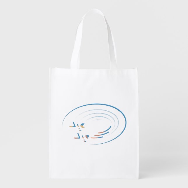 Eid, Spirals of Joy Grocery Bag (Front)