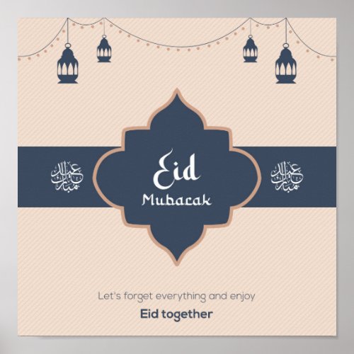 Eid theme Social post card  Poster