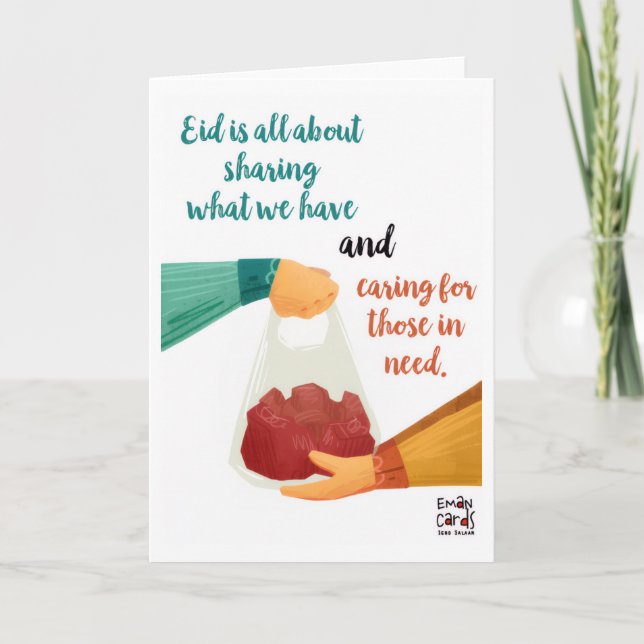 Eid ul Adha Mubarak - Sharing Meat Card (Front)