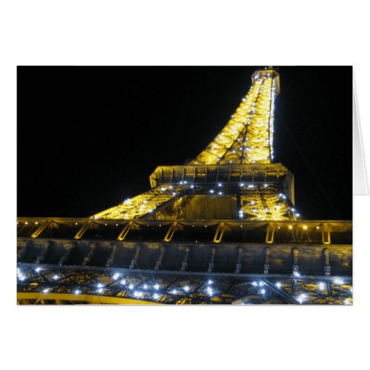 Eifel Tower at Night Cards (Front Horizontal)