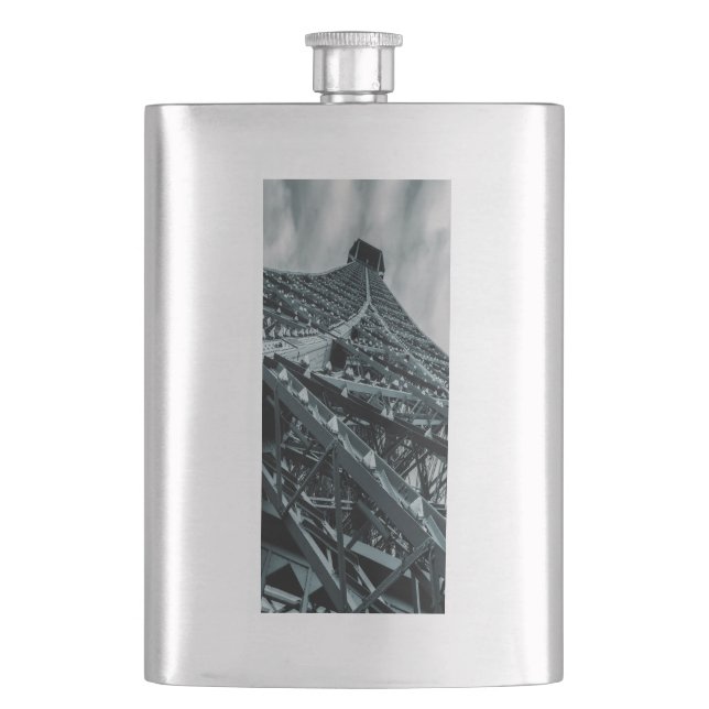 Eifel tower Paris Steel and the sky   Flask (Front)