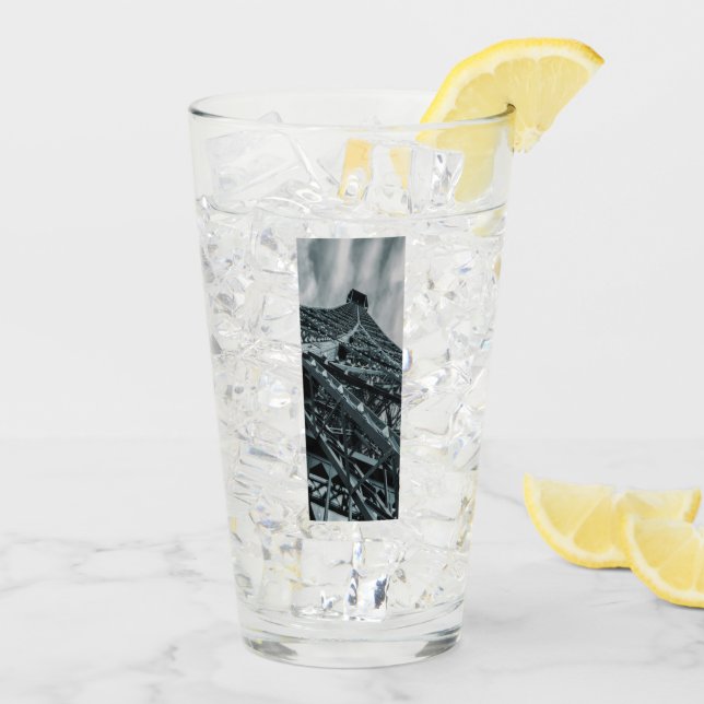 Eifel tower Paris Steel and the sky Glass (Back Ice)