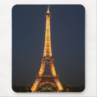 Eiffel at night mouse pad