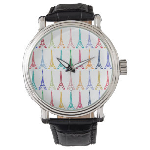 Eiffel color towers watch