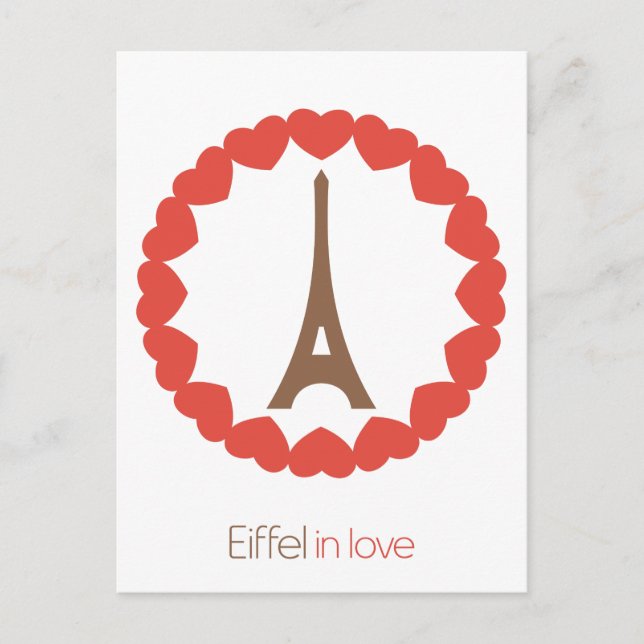 Eiffel in love... postcard (Front)