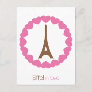 Eiffel in love... postcard