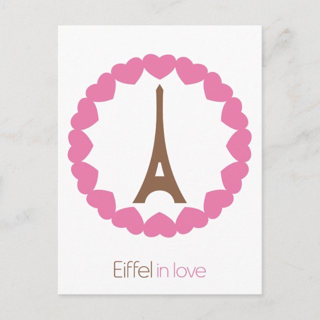 Eiffel in love... postcard (Front)