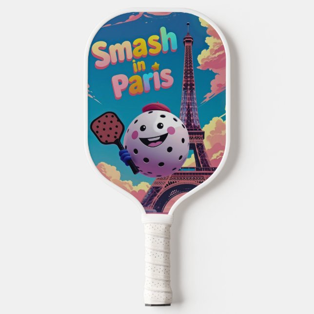  Eiffel Smash – Paris Pickleball Design Carbon Fiber Pickleball Paddle (Front)