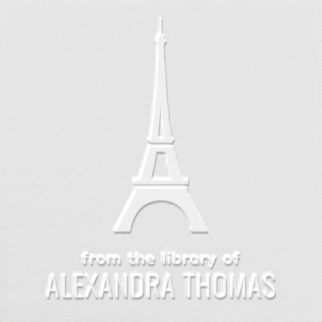 Eiffel Tower #1 “From the Library of” Name Embosser (Design)