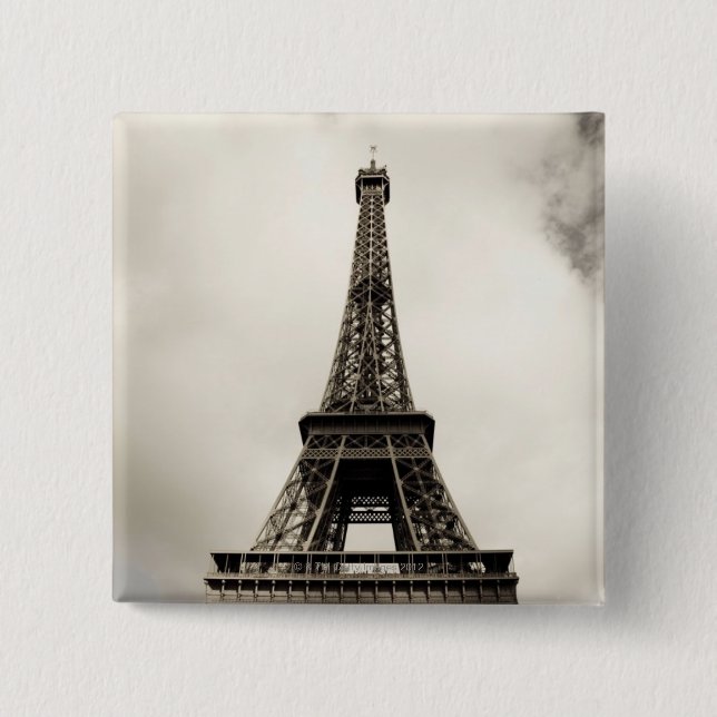 Eiffel Tower 8 Pinback Button (Front)