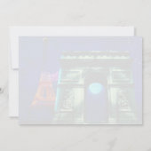 Eiffel Tower and Arc de Triomphe with moon (Back)