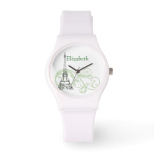 Eiffel Tower and Scrolls Watch