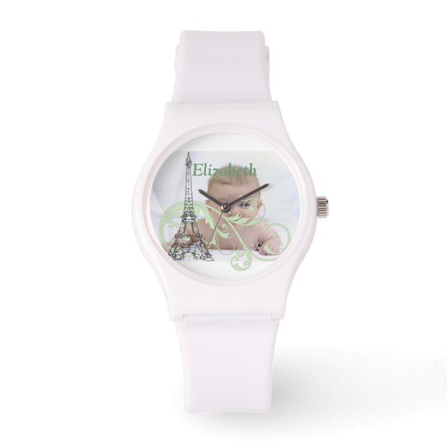 Eiffel Tower and Scrolls Watch (Front)