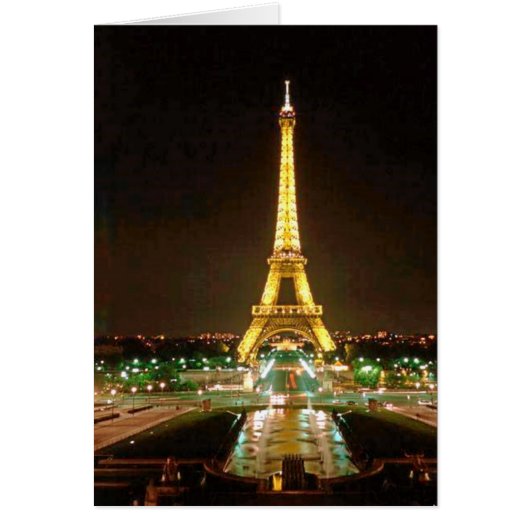 EIFFEL TOWER AT NIGHT CARDS (Front)