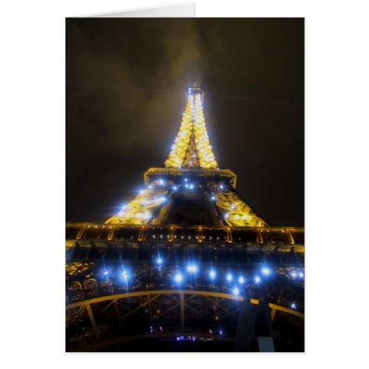 Eiffel Tower at Night Cards (Front)