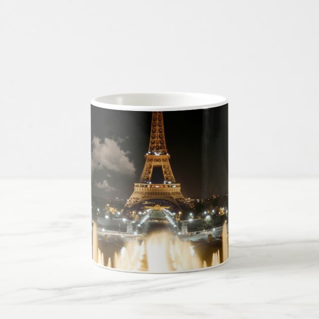 Eiffel Tower at Night Coffee Mug (Center)