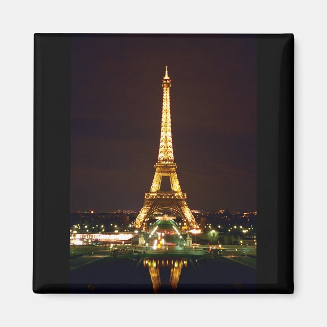 Eiffel Tower at Night - Color Magnet (Front)