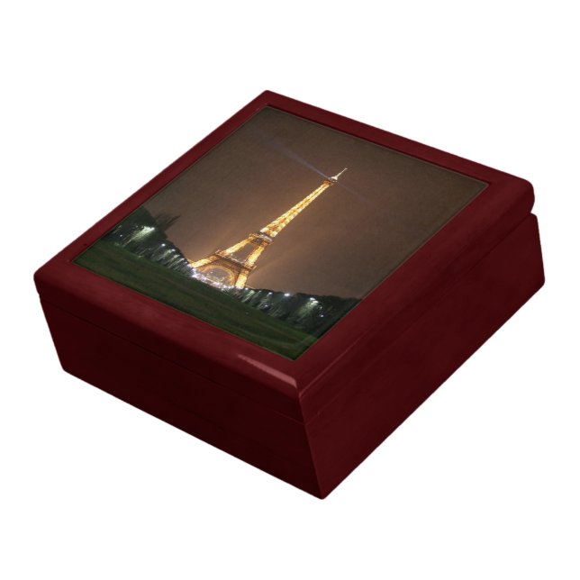 Eiffel Tower at Night Jewelry Box (Side)