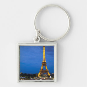 Eiffel Tower at Night Keychain