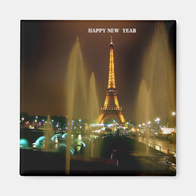 EIFFEL TOWER AT NIGHT MAGNET (Front)