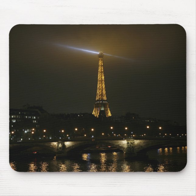 Eiffel tower at night, Paris, Mouse Pad (Front)