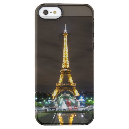 Eiffel Tower at Night Paris Clear iPhone SE55s Case