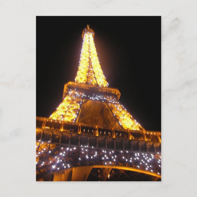 Eiffel Tower at Night Postcard (Front)