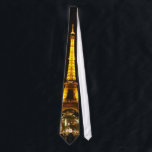 Eiffel Tower at night, tie<br><div class="desc">Eiffel Tower at night, tie</div>