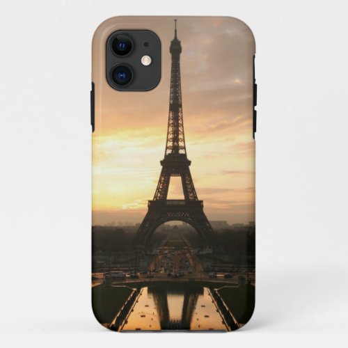 Eiffel Tower at Sunrise from the Trocadero iPhone 11 Case