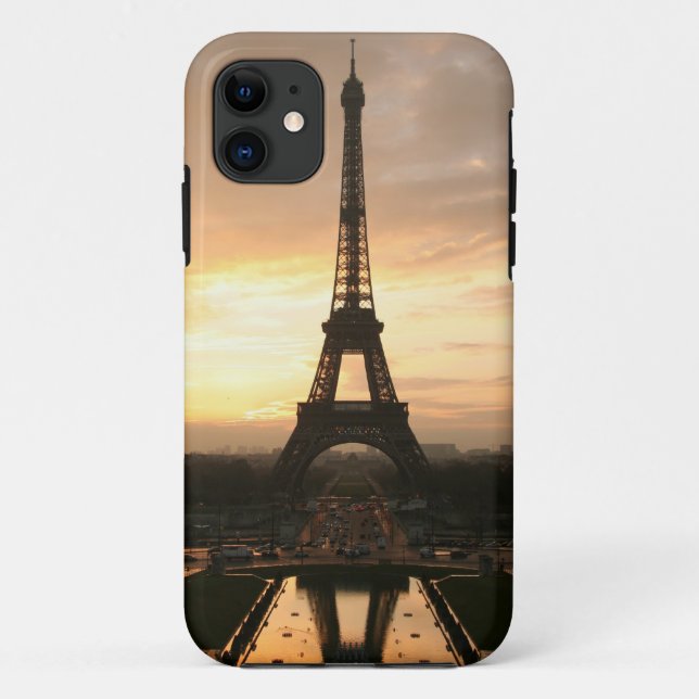 Eiffel Tower at Sunrise from the Trocadero Case-Mate iPhone Case (Back)