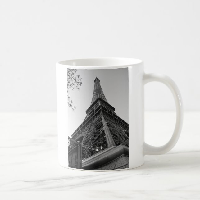 Eiffel Tower b/w Coffee Mug (Right)