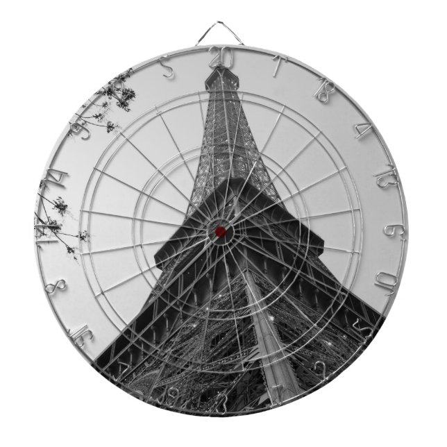 Eiffel Tower b/w Dart Board (Front)