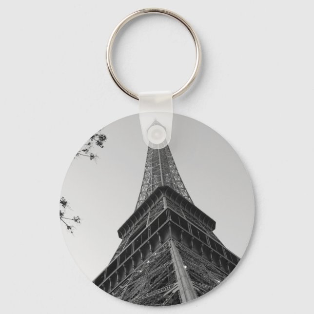 Eiffel Tower b/w Keychain (Front)