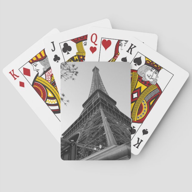 Eiffel Tower b/w Poker Cards (Back)