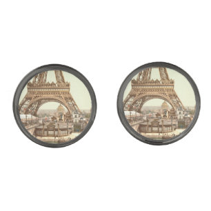 Eiffel Tower Base, Paris, France Cufflinks