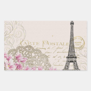 Eiffel Tower Best Wedding Destination Paris Europe Rectangular Sticker