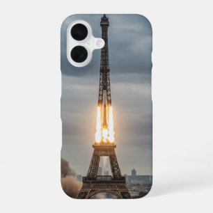 Eiffel Tower blasting off iPhone 16 Case