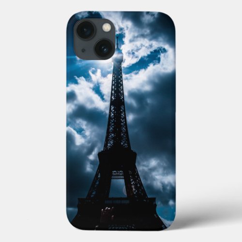 Eiffel Tower Blue Night iPhone 13 Case