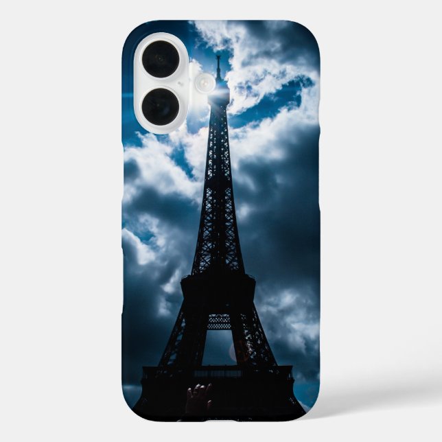 Eiffel Tower Blue Night Case-Mate iPhone Case (Back)