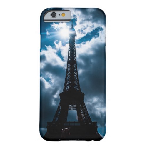 Eiffel Tower Blue Night Barely There iPhone 6 Case